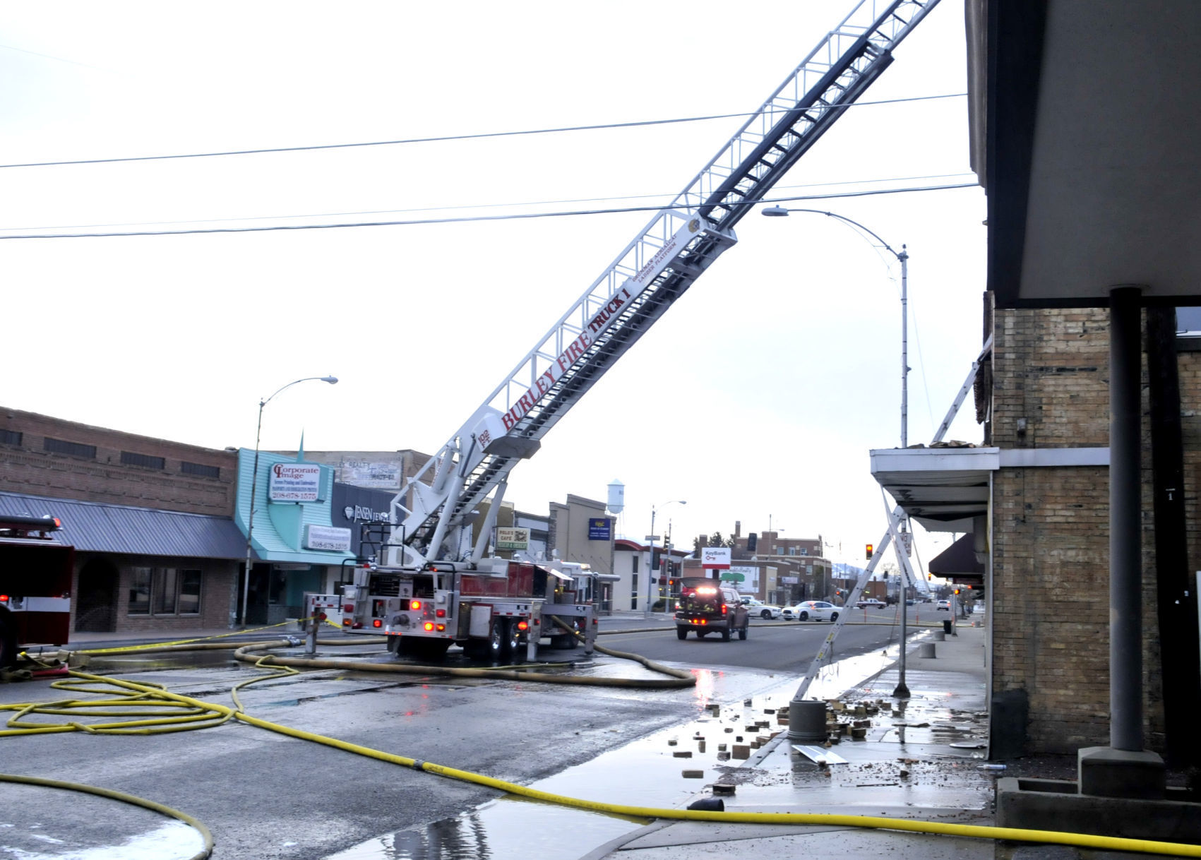 Burley fire and pipe bomb